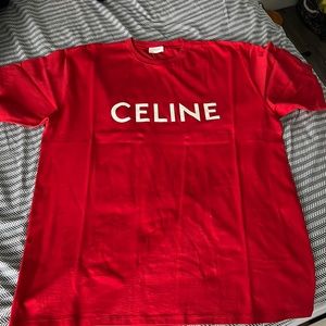 Used Celine Tee (Red) Size Large